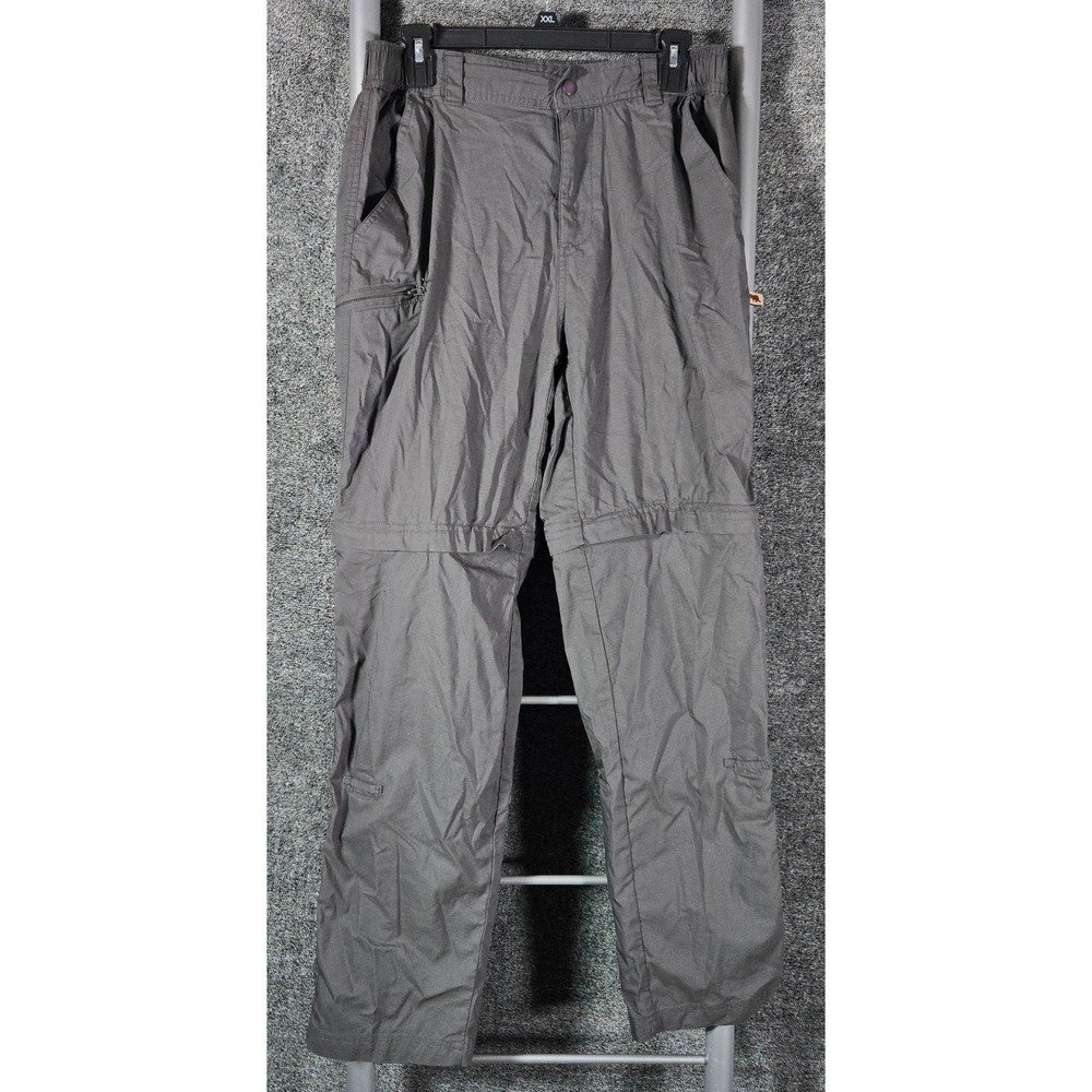 Dakota Grizzly Mens Convertible Hiking Pants Grey 30x29 Zip Off Shorts Size M
